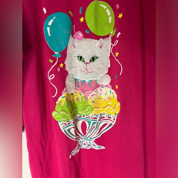 vintage comfy club cat dress/nightgown - Picture 3 of 7